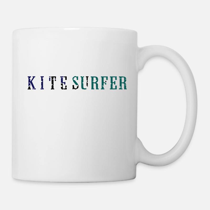 kitesurfer_vec_3 de - Tasse - Weiß