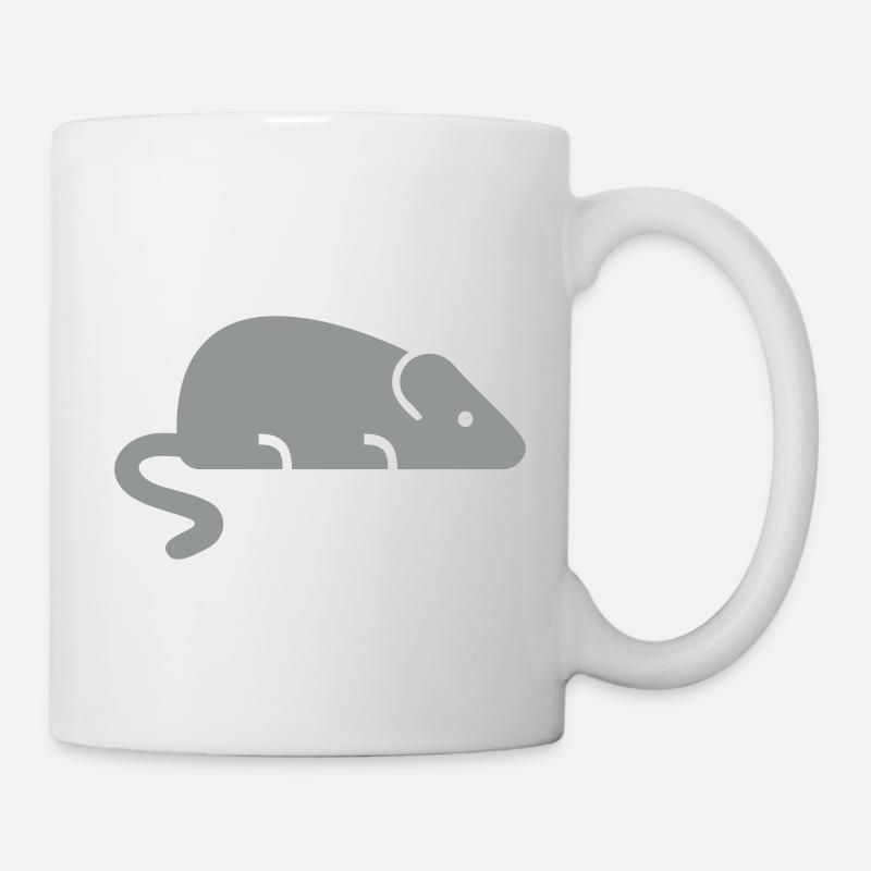 Souris - Mug blanc - blanc