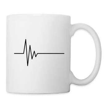 EKG Schwarz - Tasse - Weiß - Rechts