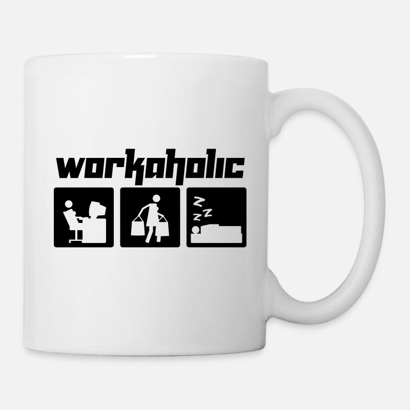 Workaholic (Vektor) - Mug - white