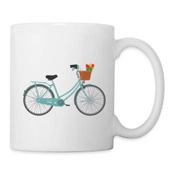 Idée de cadeau de vélo de vélo de route de vélo de montagne de dames - Mug blanc - blanc - Droite