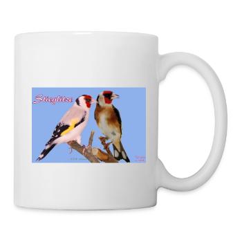 Stieglitze - Tasse - Weiß - Rechts
