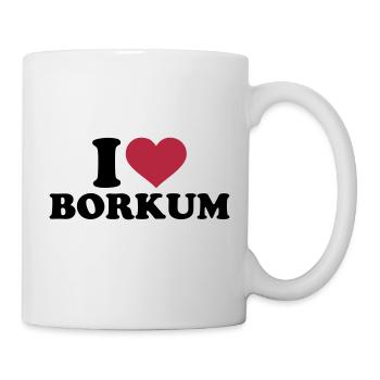 Borkum - Tasse - Weiß - Rechts