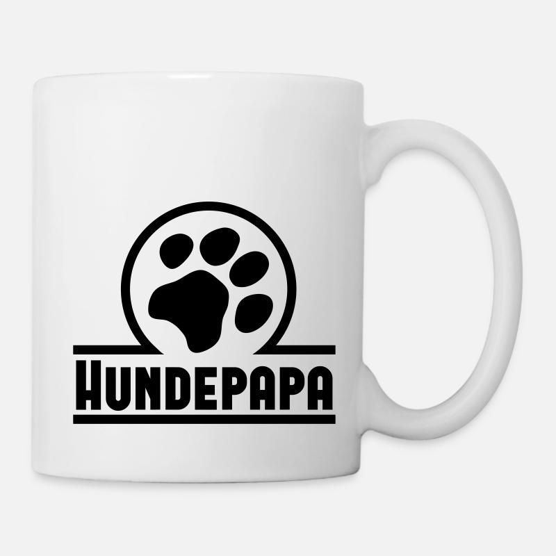 Hundepapa - Tasse - Weiß