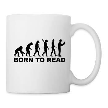 Lesen - Tasse - Weiß - Rechts