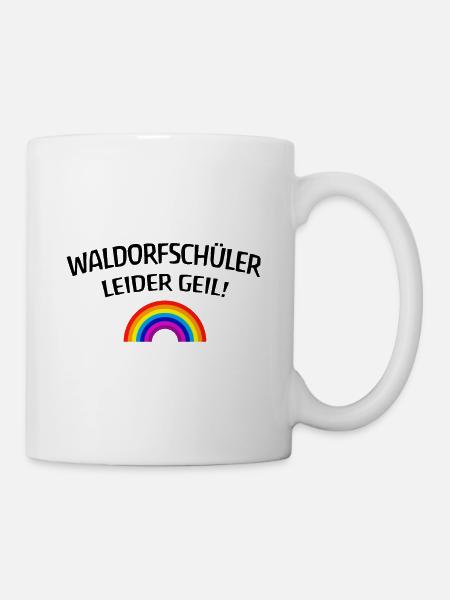 Waldorfschüler, leider geil! - Tasse - Weiß