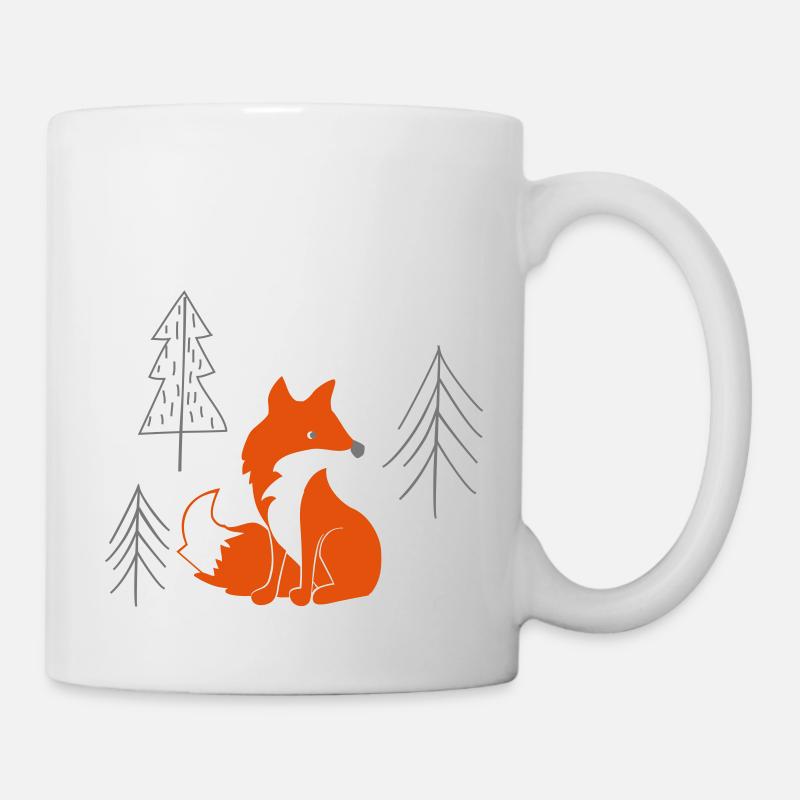 Fuchs im Wald - Tasse - Weiß