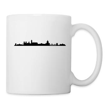 Skyline Lissabon - Tasse - Weiß - Rechts