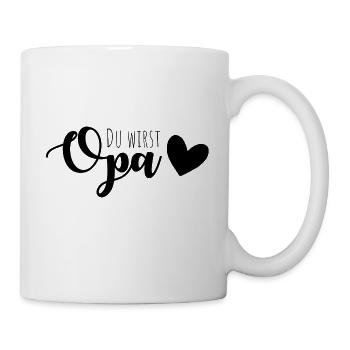 Du wirst Opa - Tasse - Weiß - Rechts
