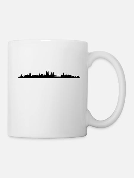 Skyline Magdeburg - Tasse - Weiß