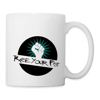 Raise Your Fist For Angerfist - Mug - white - Right