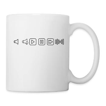 Musikleiste - Tasse - Weiß - Rechts