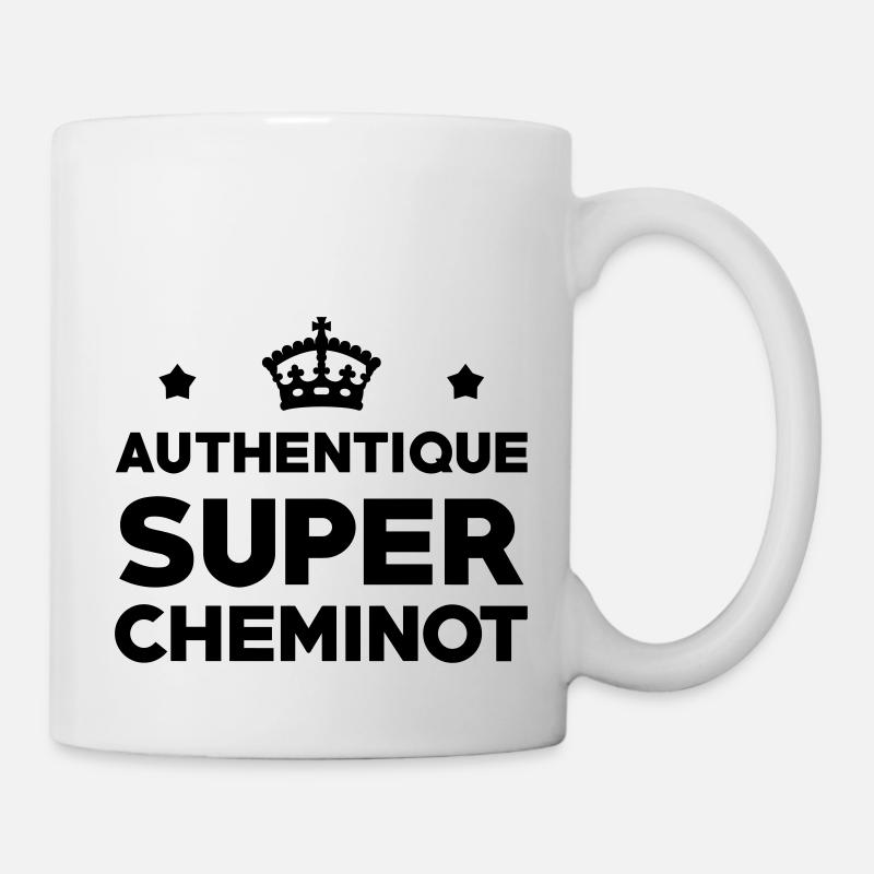 Cheminot / Train / Rail / Transport / SNCF / RATP - Mug blanc - blanc