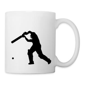 Cricket Player 2 (Vector) - Mug blanc - blanc - Droite