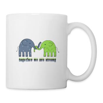Ensemble nous sommes forts. - Mug blanc - blanc - Droite