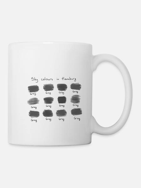 Himmel in Hamburg - Tasse - Weiß