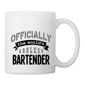 bartender officially the worlds coolest - Mug - white - Right
