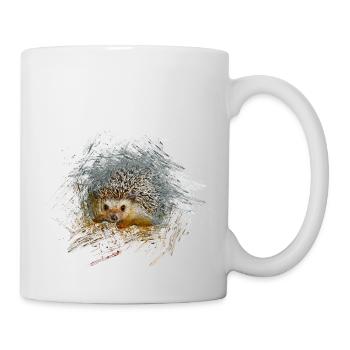 hérisson - Mug blanc - blanc - Droite