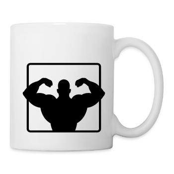 bodybuilder - Tasse - Weiß - Rechts