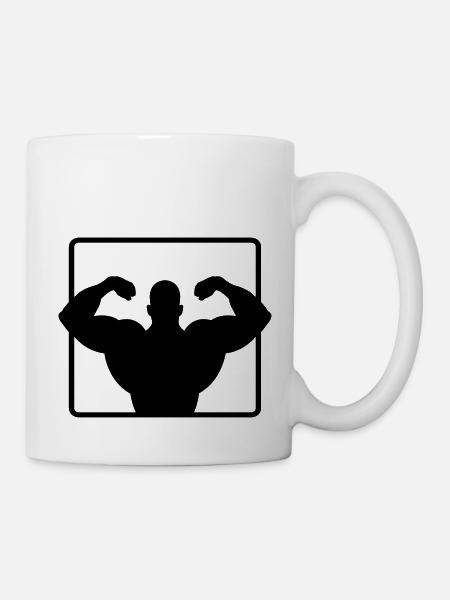 bodybuilder - Tasse - Weiß