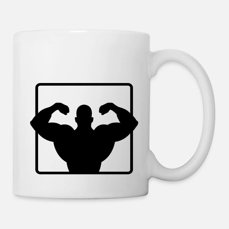 bodybuilder - Tasse - Weiß