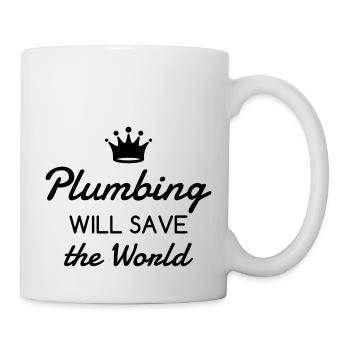 Plombier / Plomberie / Travail / Métier / Job - Mug blanc - blanc - Droite