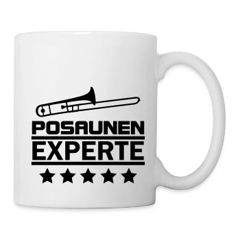 Posaunen Experte - Tasse - Weiß - Rechts