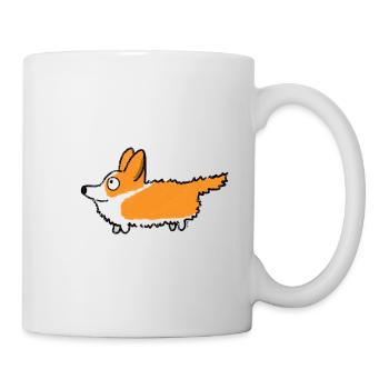 Corgi - Tasse - Weiß - Rechts
