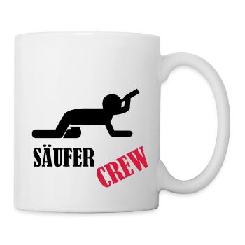 saeufer_crew - Tasse - Weiß - Rechts