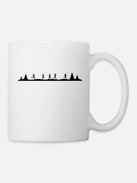 Sport - Jogger Wald - Tasse - Weiß