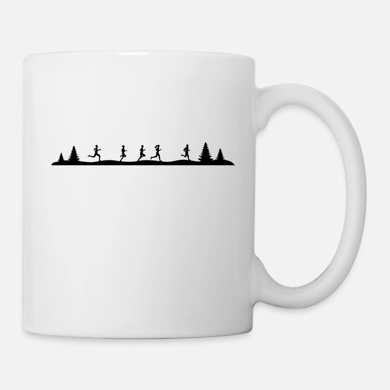 Sport - Jogger Wald - Tasse - Weiß