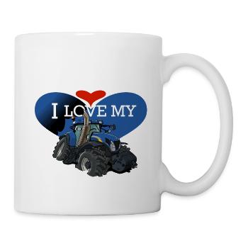 0841 0846 J'aime mon NH - Mug blanc - blanc - Droite