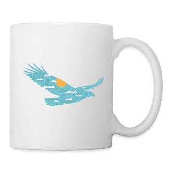 Oiseau & Soleil - Mug blanc - blanc - Droite