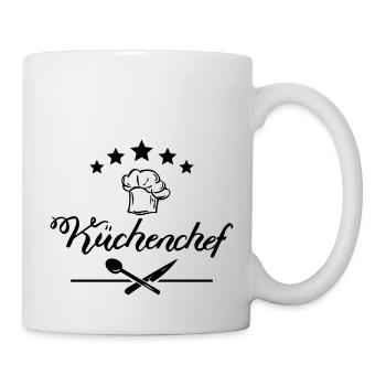 Küchenchef 5 Sterne - Tasse - Weiß - Rechts