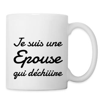 Epoux Mari Mariage Femme Wedding Amour Love - Mug - white - Right