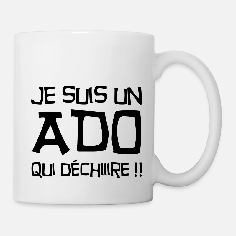 adolescent / enfant / ado / adolescente - Mug blanc - blanc