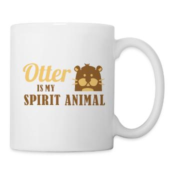 Otter - Tasse - Weiß - Rechts