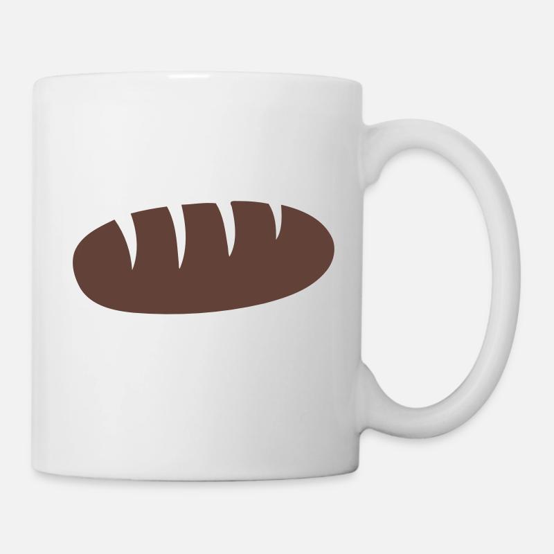 Brot - Tasse - Weiß