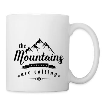 mountains are calling design - Tasse - Weiß - Rechts