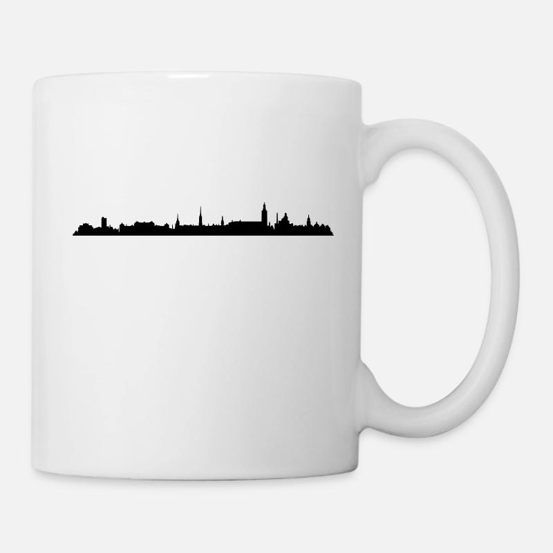 Skyline - Kopenhagen - Tasse - Weiß