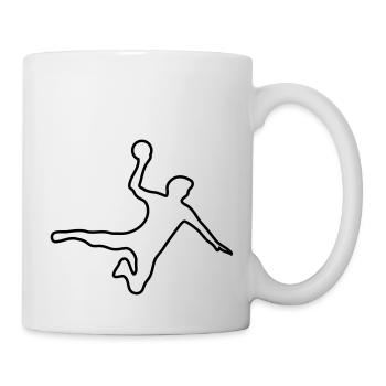 handball - Tasse - Weiß - Rechts