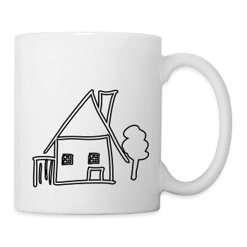 maison - Mug blanc - blanc - Droite