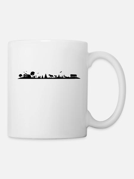 Landschaft - Schweden, Norwegen - Tasse - Weiß