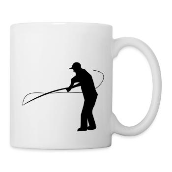 angler - Tasse - Weiß - Rechts