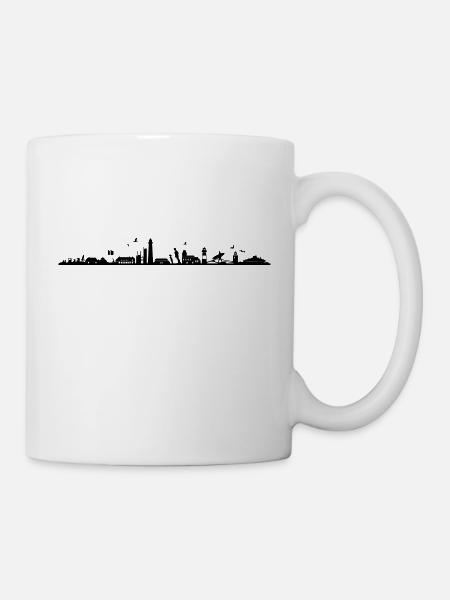 Skyline - Küste Sylt - Tasse - Weiß