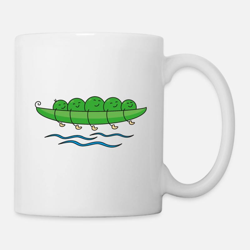 Pois canoë - Mug blanc - blanc