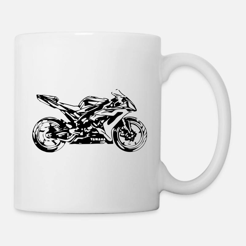moto - Mug blanc - blanc