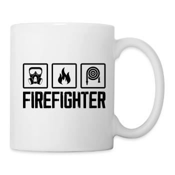 Firefighter Shirt - Mug blanc - blanc - Droite