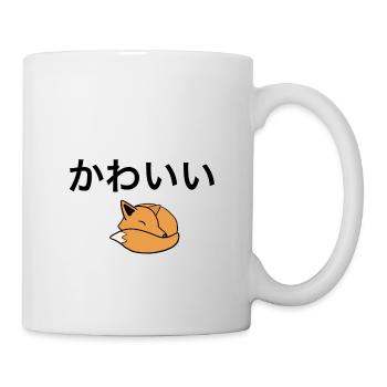 Netter Japaner - Fuchs - Tasse - Weiß - Rechts