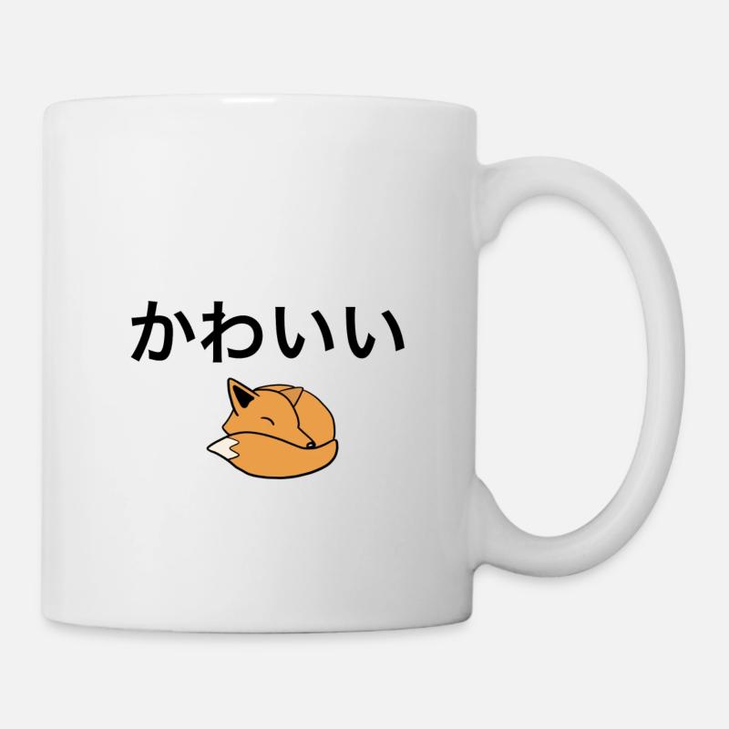 Japonais mignon - Renard - Mug blanc - blanc
